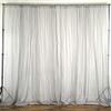 AK TRADING CO. 120" Wide (10Ft Wide) IFR Sheer Voile Drape Panels for Backdrop, Wedding Events, Ceiling Drapes, Event Masking, & Decor - Select from 6ft to 50ft Length. (10 feet x 14 feet, Silver) view 1