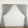 AK TRADING CO. 120" Wide (10Ft Wide) IFR Sheer Voile Drape Panels for Backdrop, Wedding Events, Ceiling Drapes, Event Masking, & Decor - Select from 6ft to 50ft Length. (10 feet x 14 feet, Silver) view 2