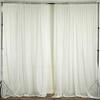 AK TRADING CO. 120" Wide (10Ft Wide) IFR Sheer Voile Drape Panels for Backdrop, Wedding Events, Ceiling Drapes, Event Masking, & Decor - Select from 6ft to 50ft Length. (10 feet x 14 feet, Ivory) view 1