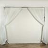 AK TRADING CO. 120" Wide (10Ft Wide) IFR Sheer Voile Drape Panels for Backdrop, Wedding Events, Ceiling Drapes, Event Masking, & Decor - Select from 6ft to 50ft Length. (10 feet x 14 feet, Ivory) view 2