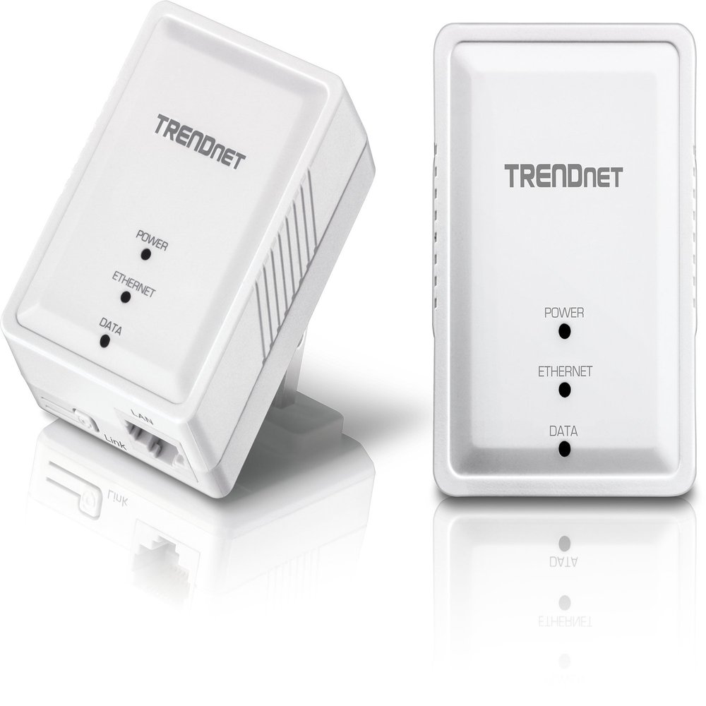 TRENDnet Powerline 500 AV Mini Network Starter Kit, Includes 2 x TPL-406E Adapters, TPL-406E2K (Renewed)
