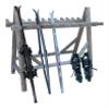 22-Place Freestanding Ski Log Racks, Pole Ski Holders, Garage Racks for Organization, Pole Stands, Snowboard Rack Garage, Snow Skis Sports Storage - Unfinished view 1