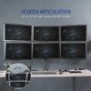 VIVO Steel Hex Monitor 23 to 32 inch LED LCD Clamp-on Desk Mount, Heavy Duty Articulating VESA Computer Stand, Holds 6 Screens, Fully Adjustable for Home Office Workstation, Black, STAND-V106A view 4