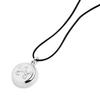 invisawear Smart Jewelry - Personal Safety Device - Silver Leather Necklace,Black view 1