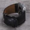 Full Grain Leather Black Band for Apple Watch series 1-11, SE 1-3, Ultra 1-3 view 2