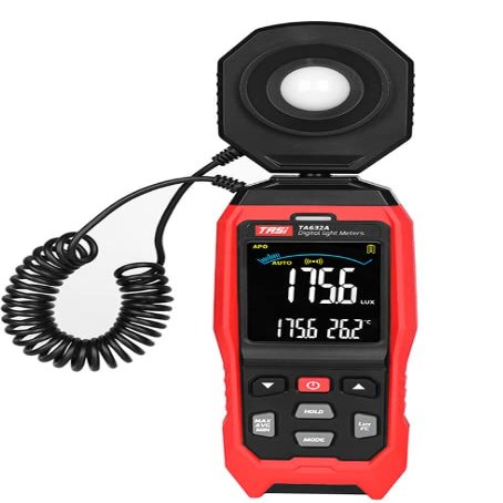 MeterTo Lux Meter Iluminometer Luminometer Digital Light Meter with Backlight Display, 1~200.000lux