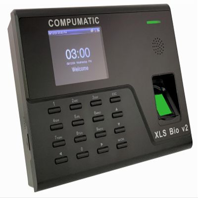 COMPUMATIC XLS Bio v2 Biometric Fingerprint Time Clock System, WiFi, CompuTime101 Software Included, 0 NO Monthly Fees!!