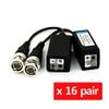 HDVD 16 Pairs Split Joint Mini CCTV BNC HD-CVI/TVI/AHD Passive Video Balun Transceiver (16 Pairs) view 1