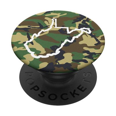 West Virginia Home, West Virginia Camo Gear, WV Vintage Map PopSockets PopGrip: Swappable Grip for Phones & Tablets