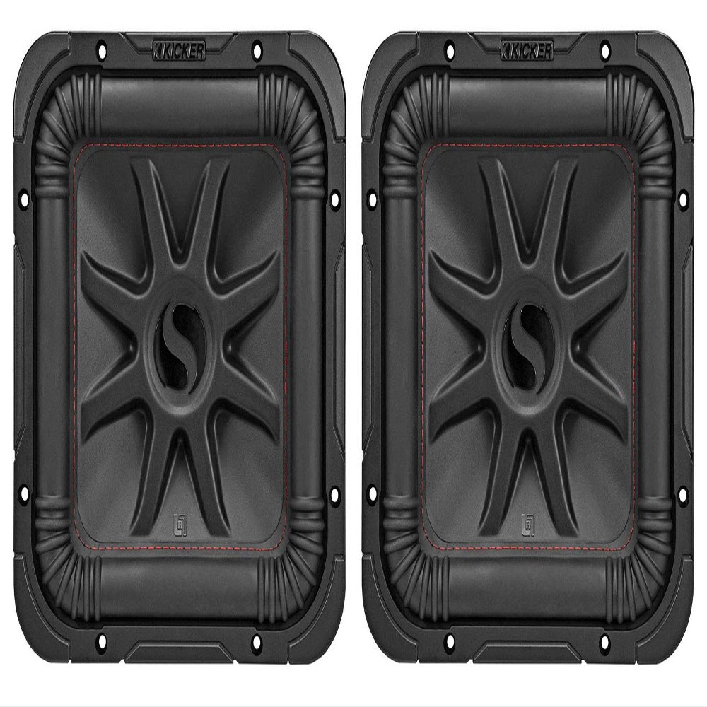 KICKER (2 45L7R104 10" 2000 Watt L7R Car Subwoofers, Solo-Baric Subs L7R104 DVC