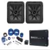 (2) KICKER 45L7R124 12" 2400w L7R Subwoofers Solo-Baric+Mono Amplifier+Amp Kit view 1