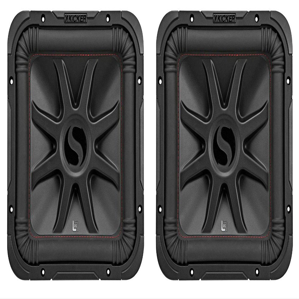 KICKER 2 45L7R124 12" 2400w L7R Car Subwoofers Solo-Baric Subs L7R124 DVC 4-ohm