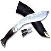 EGKH Kukri - Genuine Full Tang Raw Blade - 18 Inch Bhojpure Engraved - Handmade High Carbon Steel Knife in Nepal with Leather Sheath Khukuri view 1