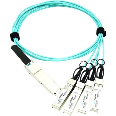 Axiom JNP-QSFP-AOCBO-10M-AX 40Gbase-AOC Direct Attach Cable, Qsfp+ to SFP+, 33', Fiber Optic, Active
