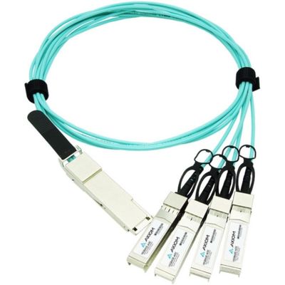 Axiom JNP-QSFP-AOCBO-7M-AX 40Gbase-AOC Direct Attach Cable, Qsfp+ to SFP+, 23', Fiber Optic, Active