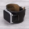 Genuine Leather Black Cuff for Apple Watch view 2