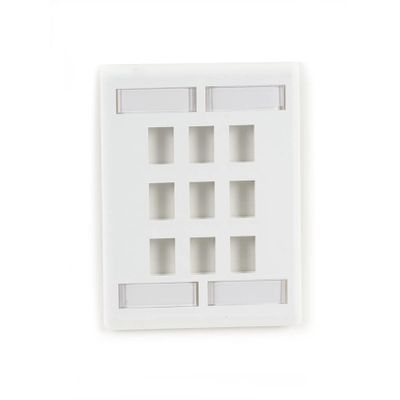 Black Box Gigastation2 9 Socket Network Faceplate