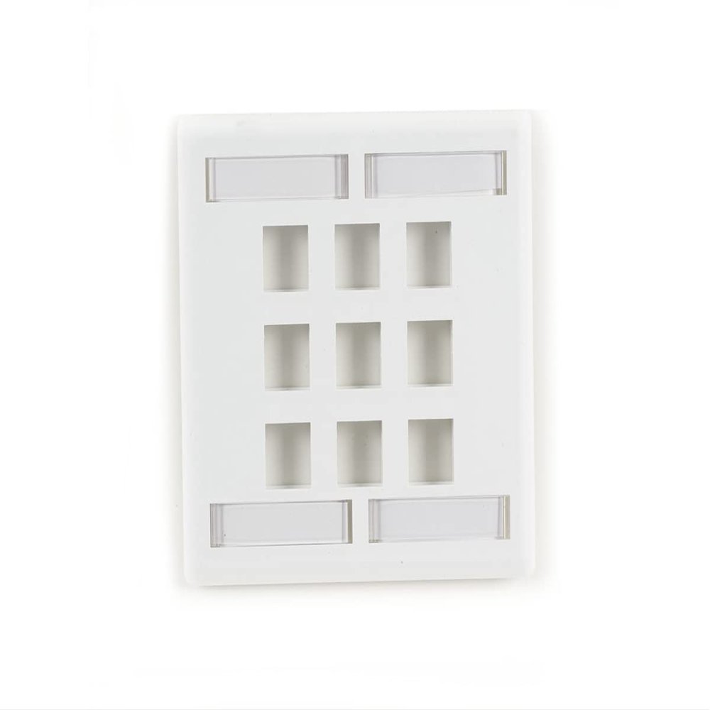 Black Box Gigastation2 9 Socket Network Faceplate