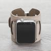 Genuine Leather Nude Pink Cuff for Apple Watch, 42mm, 38mm, 40mm, 44mm view 3