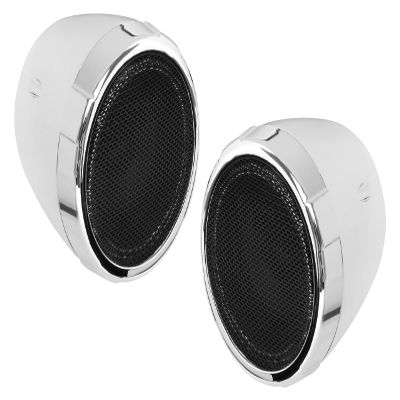 BOSS Audio Systems MC425BA Motorcycle Bluetooth Speakers - 3 Inch, Weatherproof, Volume Control, Built-in Amplifier, ATV UTV Compatible