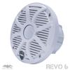 Wet Sounds - Four Pairs of REVO 6-SWW White Closed SW Grille 6.5 Inch Marine LED Coaxial Speakers view 2