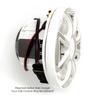 Wet Sounds - Four Pairs of REVO 6-SWW White Closed SW Grille 6.5 Inch Marine LED Coaxial Speakers view 3