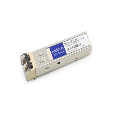 Addon HP Compatible TAA Compliant 1000Base-Cwdm SFP Transceiver (Smf, 1290Nm, 80km, LC)