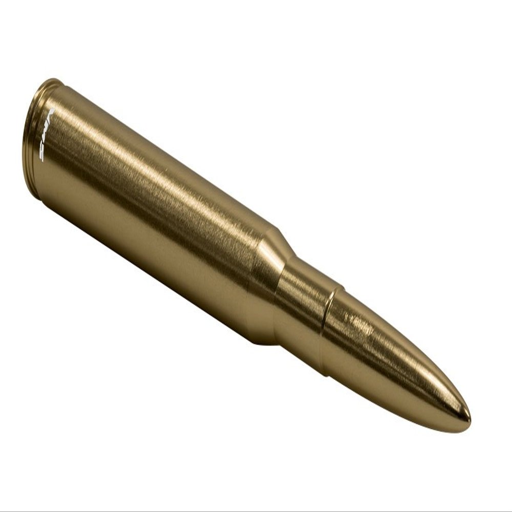 VMS Racing 50 Caliber Brass Finish Bullet Antenna in Heavy Gauge CNC Machined Billet Aluminum Short Compatible with Nissan Titan 03-19 2003-2019