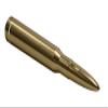 VMS Racing 50 Caliber Brass Finish Bullet Antenna in Heavy Gauge CNC Machined Billet Aluminum Short Compatible with Nissan Titan 03-19 2003-2019 view 1