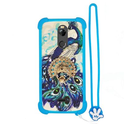 Case for BLU R2 Case Silicone Border + PC Hard backplane Stand Cover XKQ