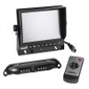 Buyers Products Rearview Backup License Plate Camera, Rear Vehicle Observation System with Night Vision Monitor Kit for Trucks, RVs, Trailers, Vans and More, with Remote Control, 8883010, Black view 1