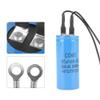 CD60 Motor Start Capacitor, 50uF 250V AC, Metallized Polypropylene Film, for Air Conditioner Compressor Motor, 50/60Hz, Blue, Cylindrical view 2