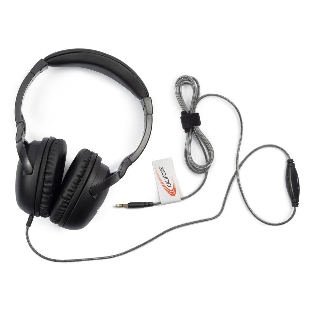 Califone 1017AV NeoTech Plus 1017AV Headphone, 3.5mm Plug, Black
