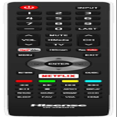 USARMT Replaced Hisense EN33933HS TV Remote Compatible with Hisense 32K366W, 40K366W, 50K366W, L50K610GW, 55K610GW, 46K360M, 32K20DW, 50K610GWN Smart TVs