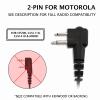 PROMAXPOWER 1.5-Wire Security & Surveillance Clear Acoustic Tube Earpiece Headset with PTT Button Mic for Motorola Radios CP110 CP200D CLS1110 CLS1410 EP450 GP308 RDM2070D view 3