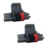 IR-40T x [2 Pack] Ink Roller Black and Red Compatible with Canon P23-DH V and Casio HR-100TM HR-150TM Printing Calculators (2 Pack) view 1
