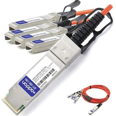 Addon ADD-QARSIN-AOC7M 40GBase-AOC Direct Attach Cable - QSFP+ to SFP+ - 23 ft - Fiber Optic - Active