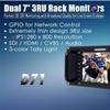FEELWORLD D71 Plus 3RU Dual 7 inch 3G SDI Broadcast Rack Mount Monitor 1920x1200 HD LCD IPS Screen with 3 Color Tally Light HDMI AV Input Output view 2