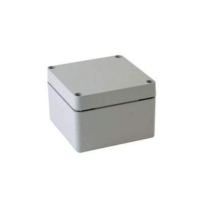 BC-AL-121208, Aluminum Die Casting Enclosure, Gray Color, W4.72 x L4.80 x D3.19" Size, IP67