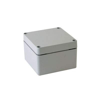 BC-AL-121208, Aluminum Die Casting Enclosure, Gray Color, W4.72 x L4.80 x D3.19" Size, IP67