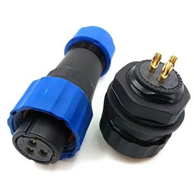 SZJELEN SD16 16mm Pair 5Pin Panel Mount Waterproof Connector IP68, Aviation Cable Connector Plug and Socket (5Pin, Pair-Plug(Male)&Socket(Female))