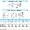 SZJELEN SD16 16mm Pair 5Pin Panel Mount Waterproof Connector IP68, Aviation Cable Connector Plug and Socket (5Pin, Pair-Plug(Male)&Socket(Female)) view 4