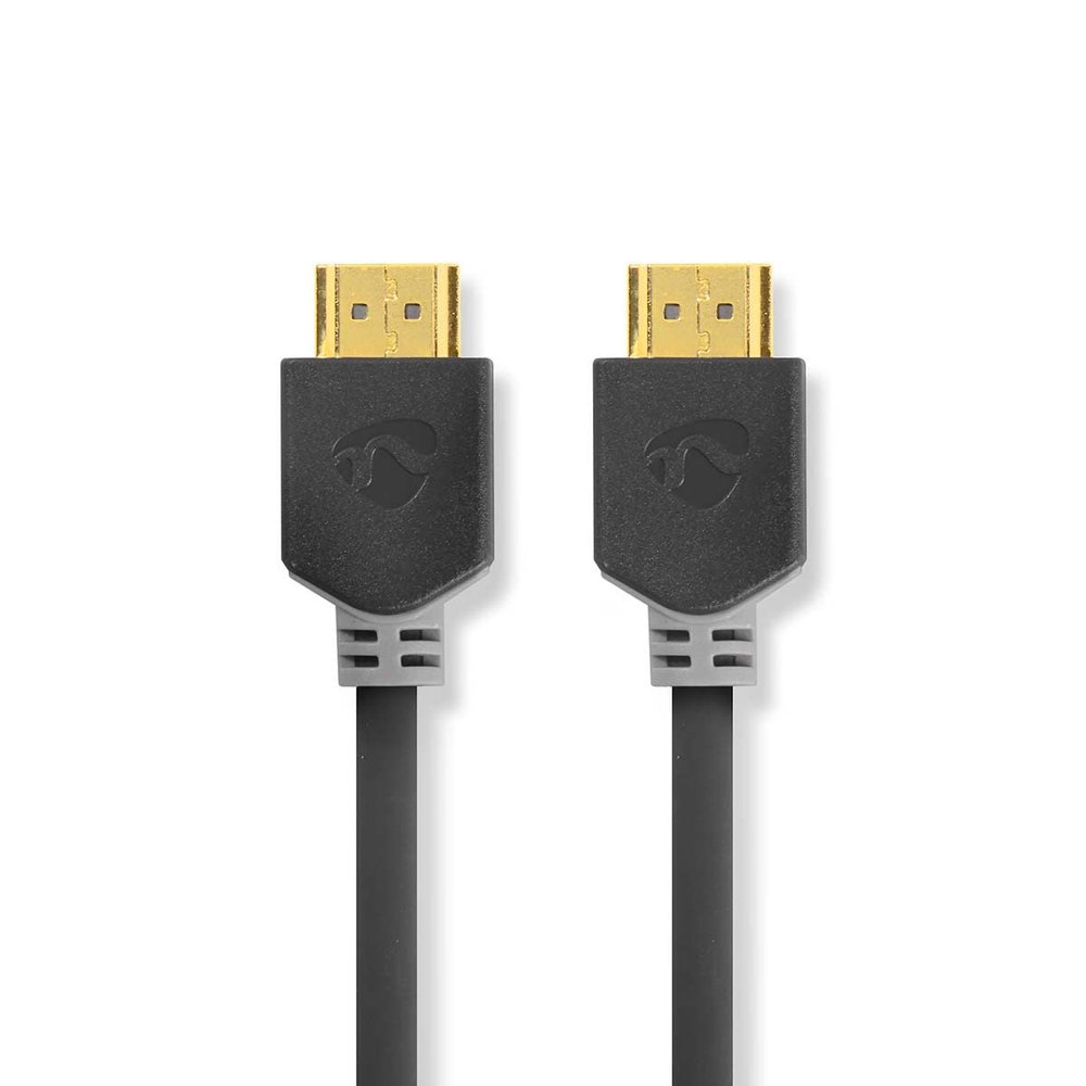 NEDIS High Speed HDMI T Cable with Ethernet | HDMIT Connector | 4K @ 60Hz | ARC | 18 Gbps | 10.0 m | Round | PVC | Anthracite | Box