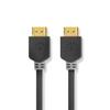 NEDIS High Speed HDMI T Cable with Ethernet | HDMIT Connector | 4K @ 60Hz | ARC | 18 Gbps | 10.0 m | Round | PVC | Anthracite | Box view 1