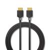 NEDIS High Speed HDMI T Cable with Ethernet | HDMIT Connector | 4K @ 60Hz | ARC | 18 Gbps | 10.0 m | Round | PVC | Anthracite | Box view 2