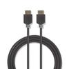 NEDIS High Speed HDMI T Cable with Ethernet | HDMIT Connector | 4K @ 60Hz | ARC | 18 Gbps | 10.0 m | Round | PVC | Anthracite | Box view 4
