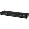 16 Port RS232 Serial Hub - USB to DB9 RS232 16xRack Mount view 1