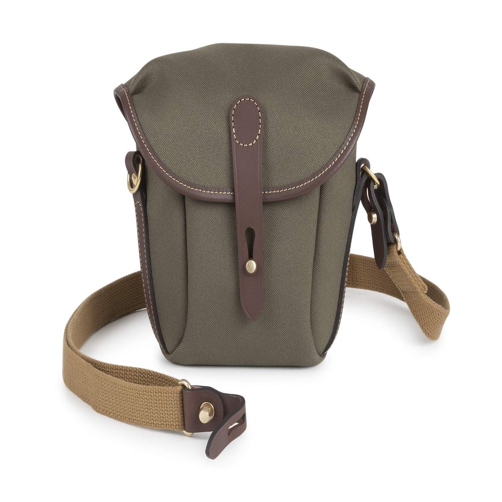 Billingham Galbin 8 Binocular Case (Sage FibreNyte / Chocolate Leather)