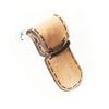 3DP 5X Genuine Leather Handles for DIY [A1] Pull Screw knobs for Drawers, Binders, Cupboard and Handmade Items, Shabby Chic Vintage Leather Handle view 1