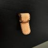 3DP 5X Genuine Leather Handles for DIY [A1] Pull Screw knobs for Drawers, Binders, Cupboard and Handmade Items, Shabby Chic Vintage Leather Handle view 3